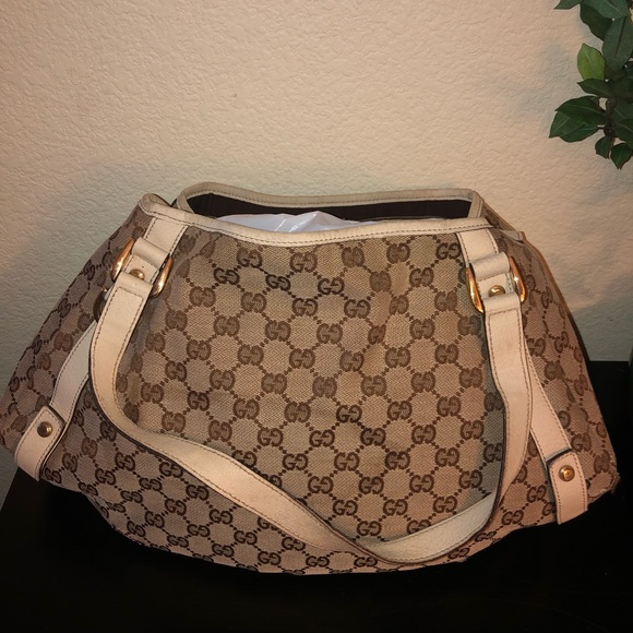 Authentic vintage Gucci canvas “ABBEY” tote bag - Picture 2 of 14